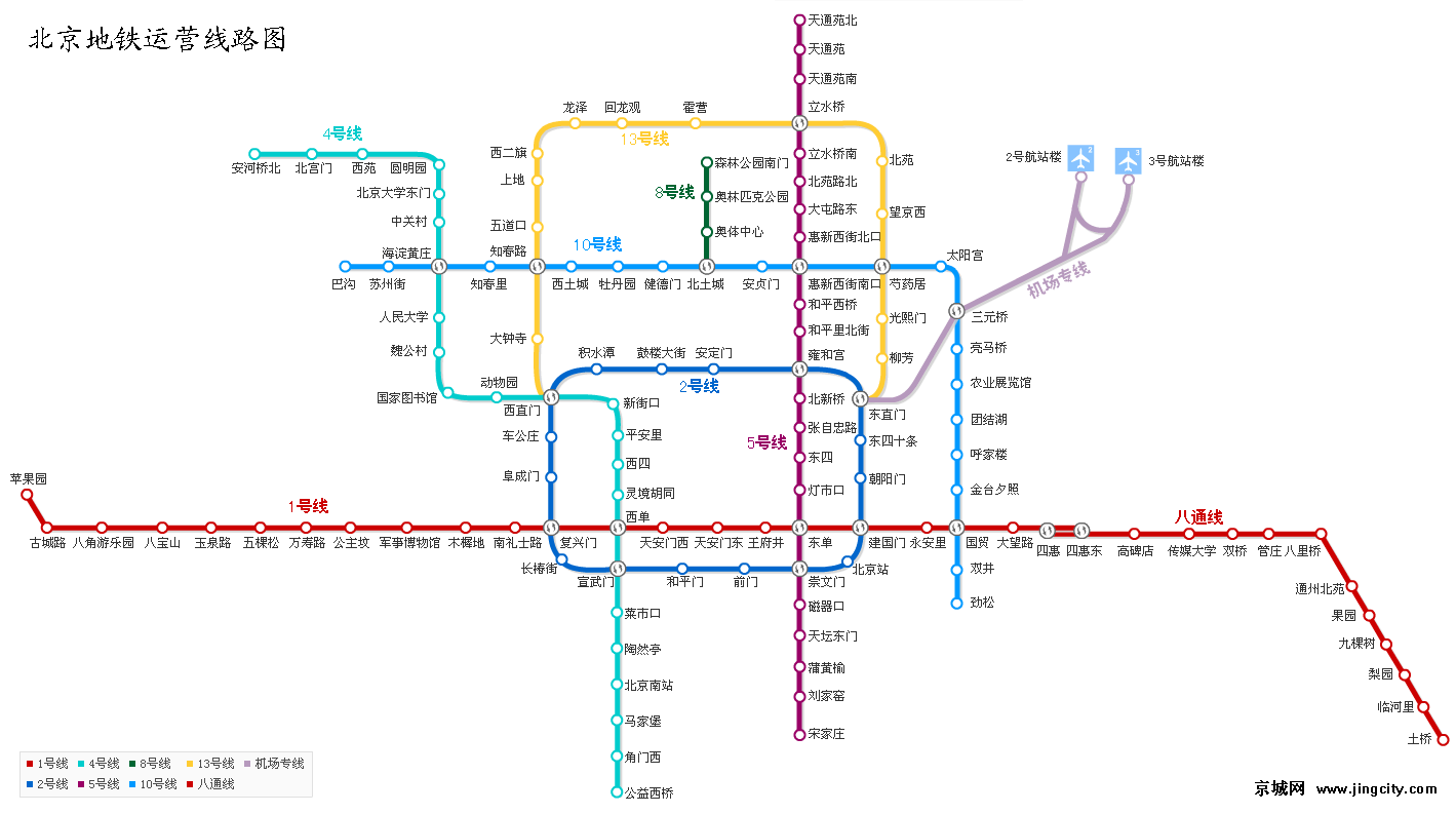 北京地铁运营路线图 - 林 - 林的博客图片
