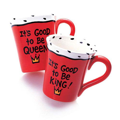 情人节炫彩卡通杯 象征爱情的永恒