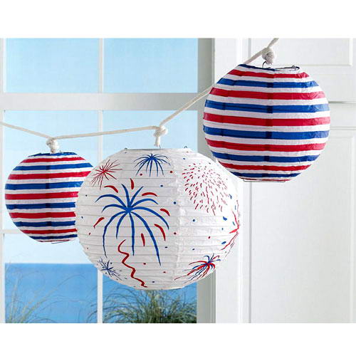 居室里的五彩花灯