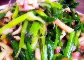 韭菜鱿鱼丝的做法