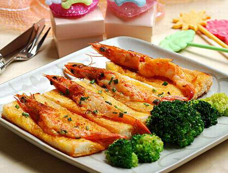 锅贴煎虾的做法