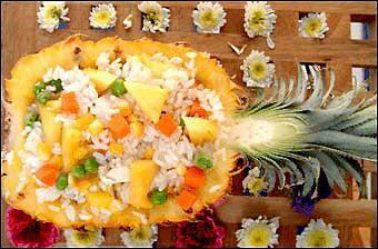 菠萝饭的制作方法