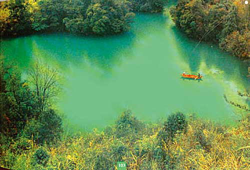 北京地区水库秋景赏游