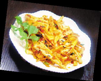 辣豆瓣炒春笋的做法