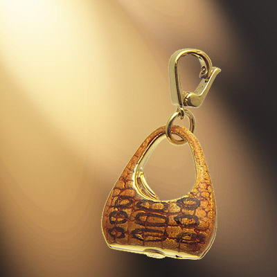 周生生豹纹钥匙扣 