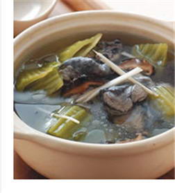 芥菜鸡汤