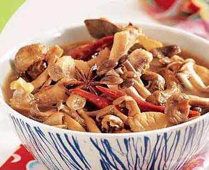 小鸡炖蘑菇(图)