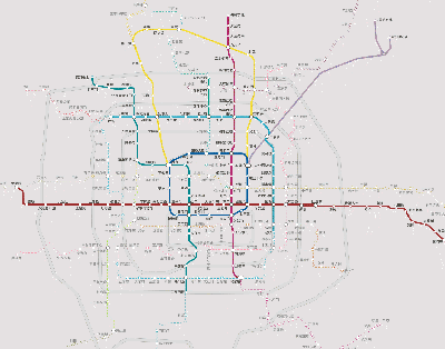 北京地铁线路示意规划图2015年最新版