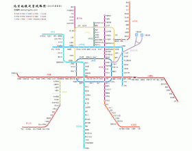 北京地铁运营线路图2012最新版