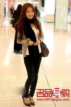 搭配大围巾更添星范