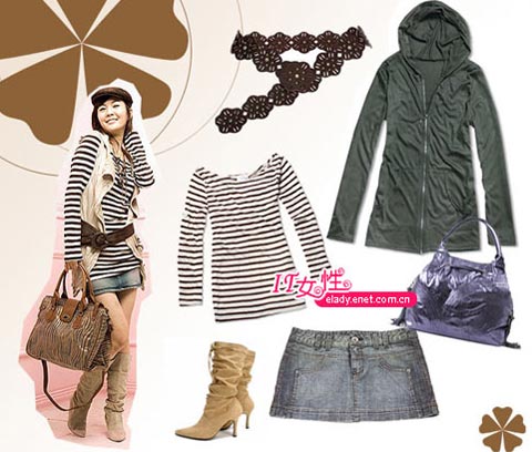 最具人气的韩版牛仔搭配法