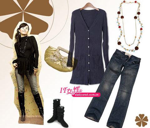 美女教程:最具人气的韩版牛仔搭配法