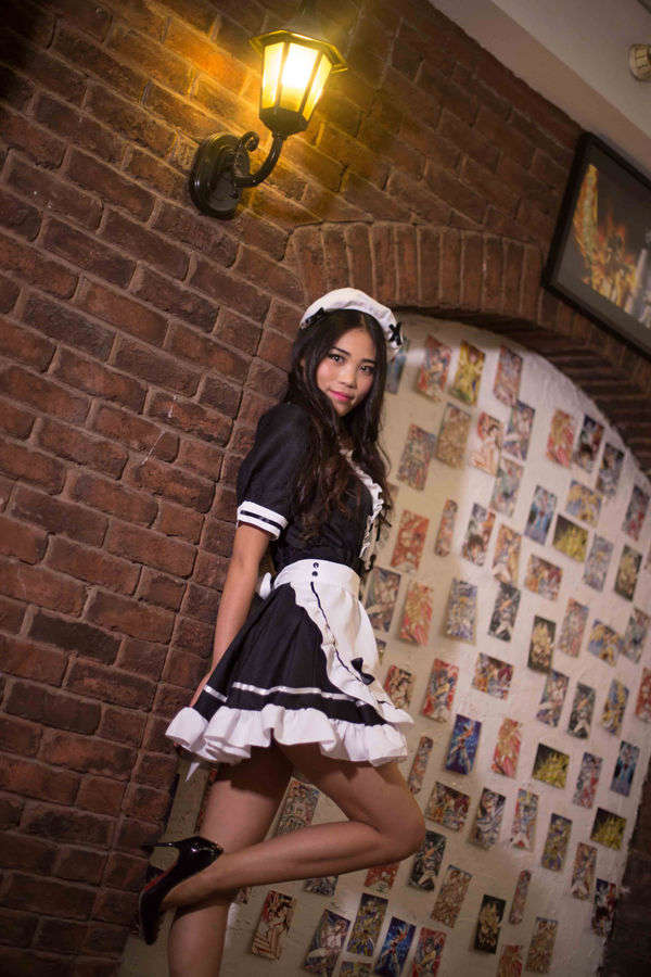 北京圣斗士餐厅雅典娜女神成服务员