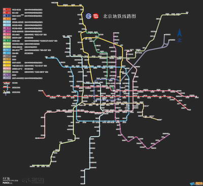 北京2015年地铁规划示意图(地铁族网友版)