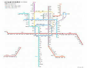 北京运营地铁线路图2011年最新版