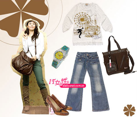 最具人气的韩版牛仔搭配法