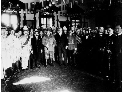 1912年3月，袁世凯在前清外务部迎宾馆就任中华民国临时大总统，迎宾馆随即成为总统府。