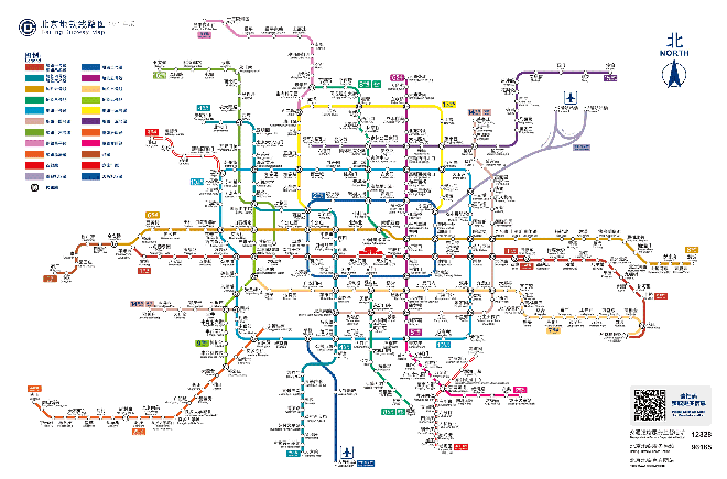 北京地铁运营线路图2021年最新版(图)